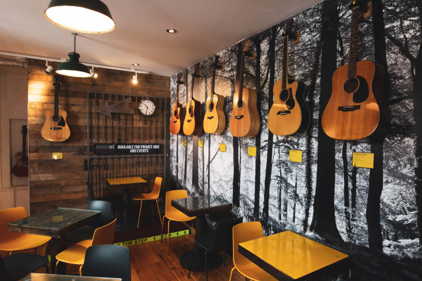 Guitars on the wall