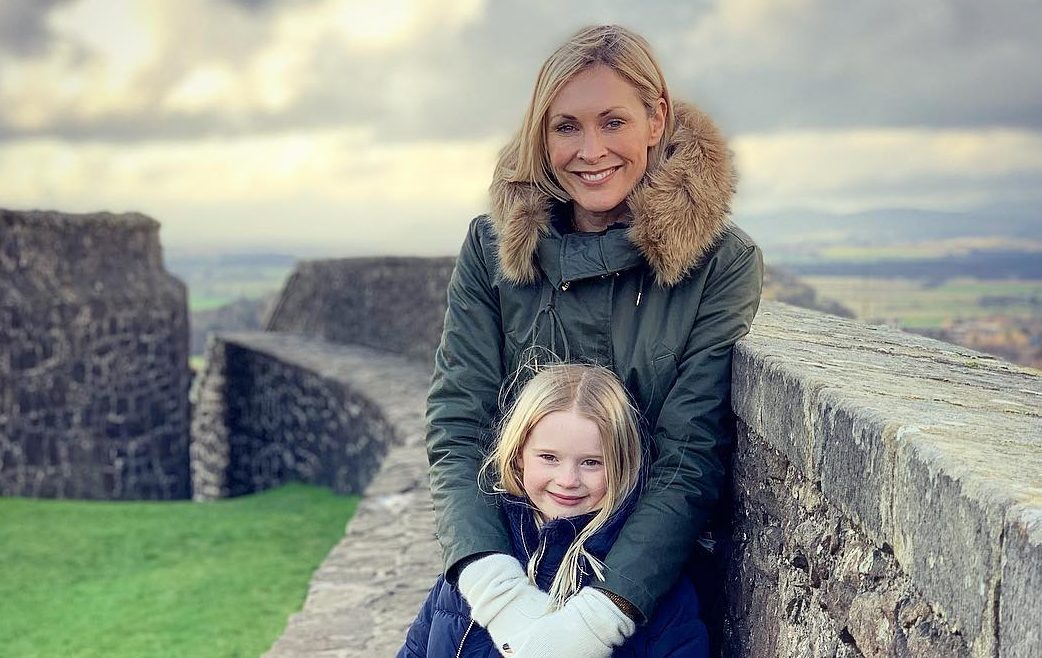 Jenni with daughter Ella at Stirling Castle