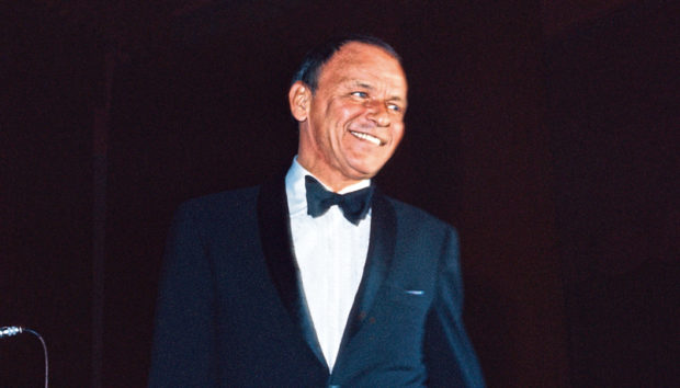 Frank Sinatra performs onstage in November 1969 in Los Angeles