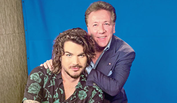 Sunday Post columnist Ross King with Adam Lambert