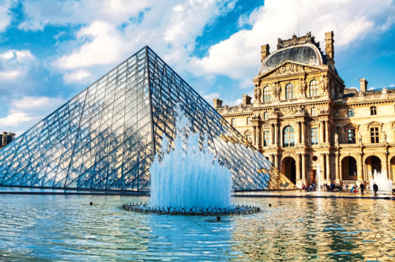 The Louvre Pyramid in Paris