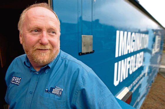 Screen Machine operator Iain MacColl.