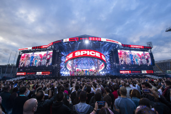 Spice Girls in concert at Croke Park in Dublin