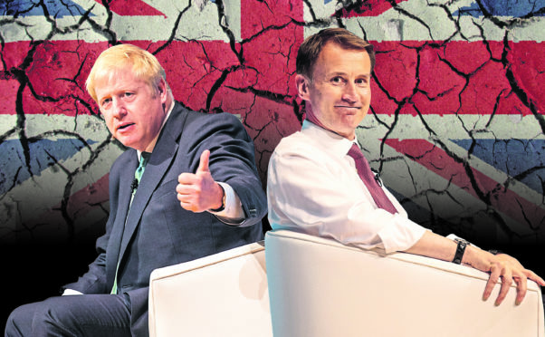 Boris Johnson and Jeremy Hunt