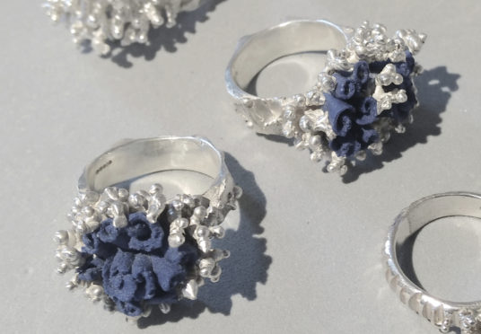 Jeweller Mirka Janeckova is committed to using recycled and fair trade metals in work in silver and porcelain.