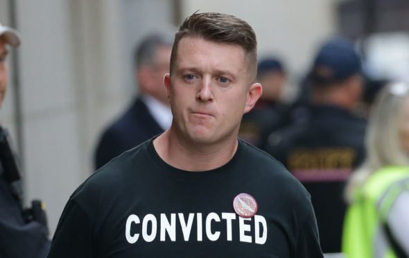 Far-right activist and former leader and founder of English Defence League Tommy Robinson