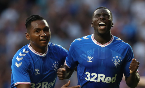 Sheyi Ojo (right) celebrates with Alfredo Morelos