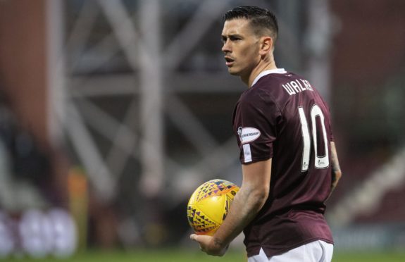 Jamie Walker in action for Hearts