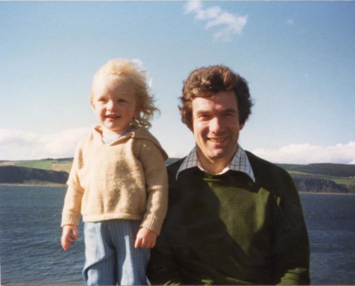 Lynne McAteer. "Fort George, 1980 with my dad."