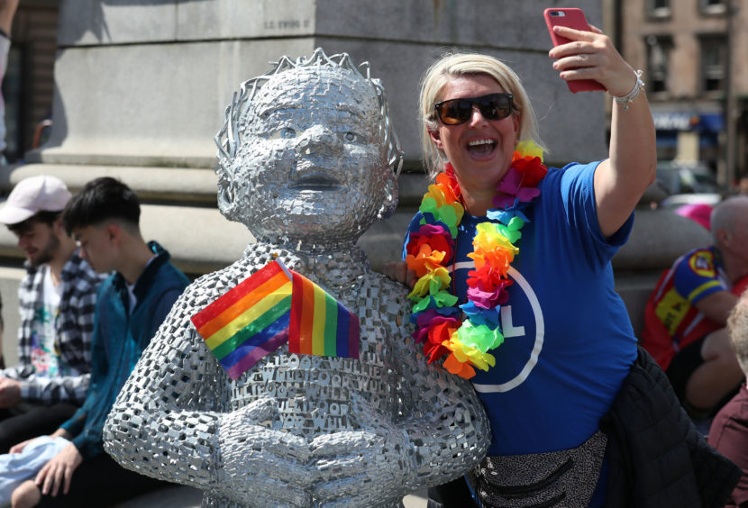 Pride event in George Square