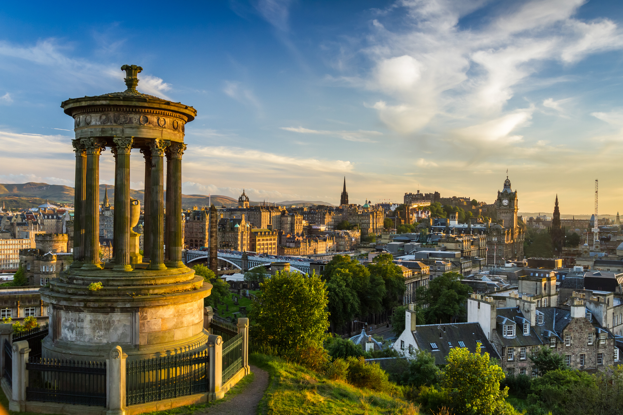 Calton Hill offers one of the best vantage points of Edinburgh