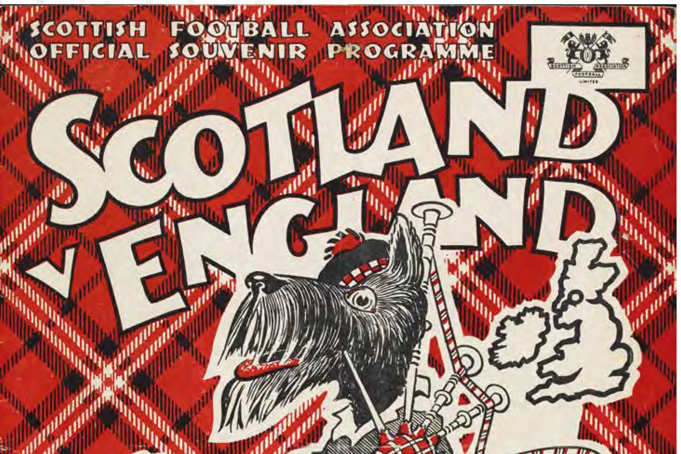 Programme for April 1950 international when England beat Scotland 1-0