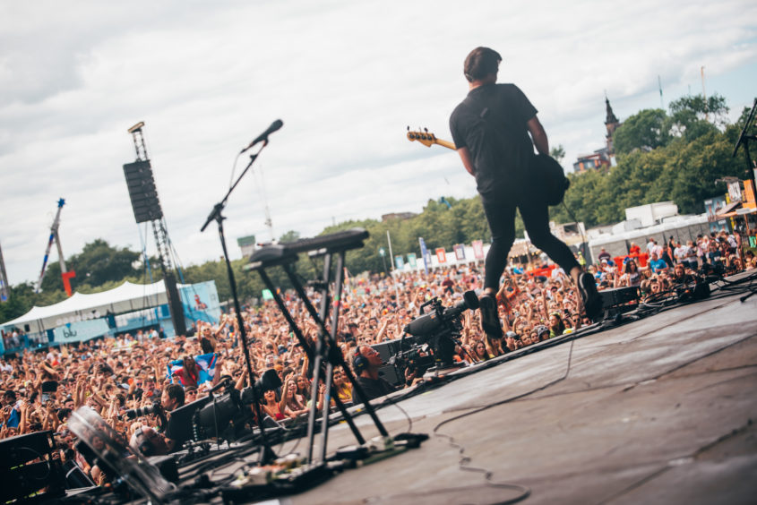 The Wombats on the main stage