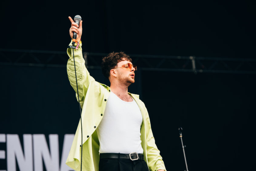 Tom Grennan on the main stage