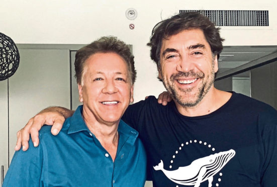 Ross King and Javier Bardem