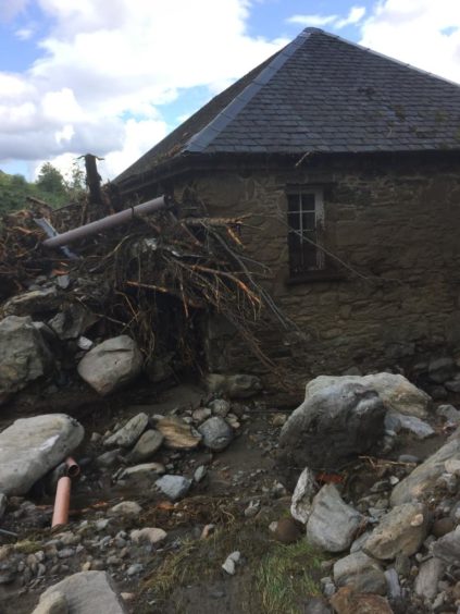 Damage to a property on Loch Katrine
