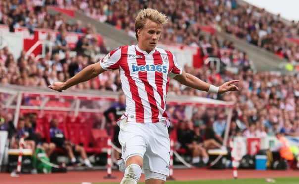 Moritz Bauer in action for Stoke