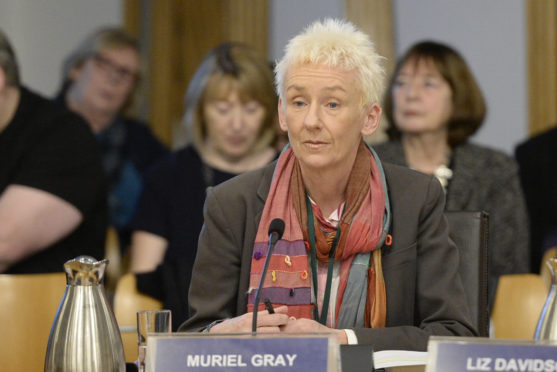 GSA chair Muriel Gray gives evidence to MSPs’ committee last year