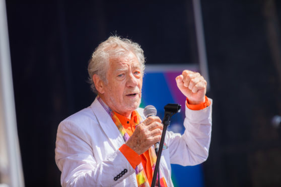 Sir Ian in Perth yesterday