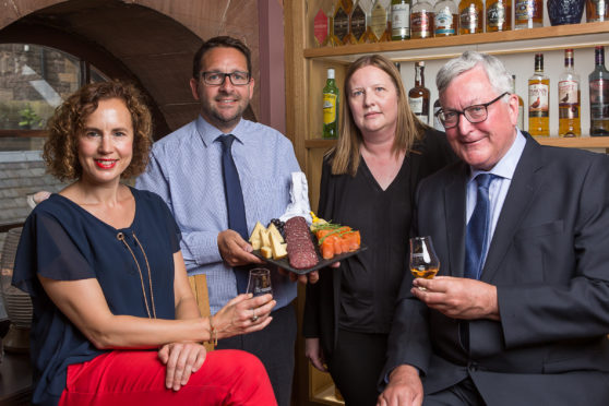 L-R: Fiona Richmond /James Withers / Wendy Neave / Fergus Ewing, MSP