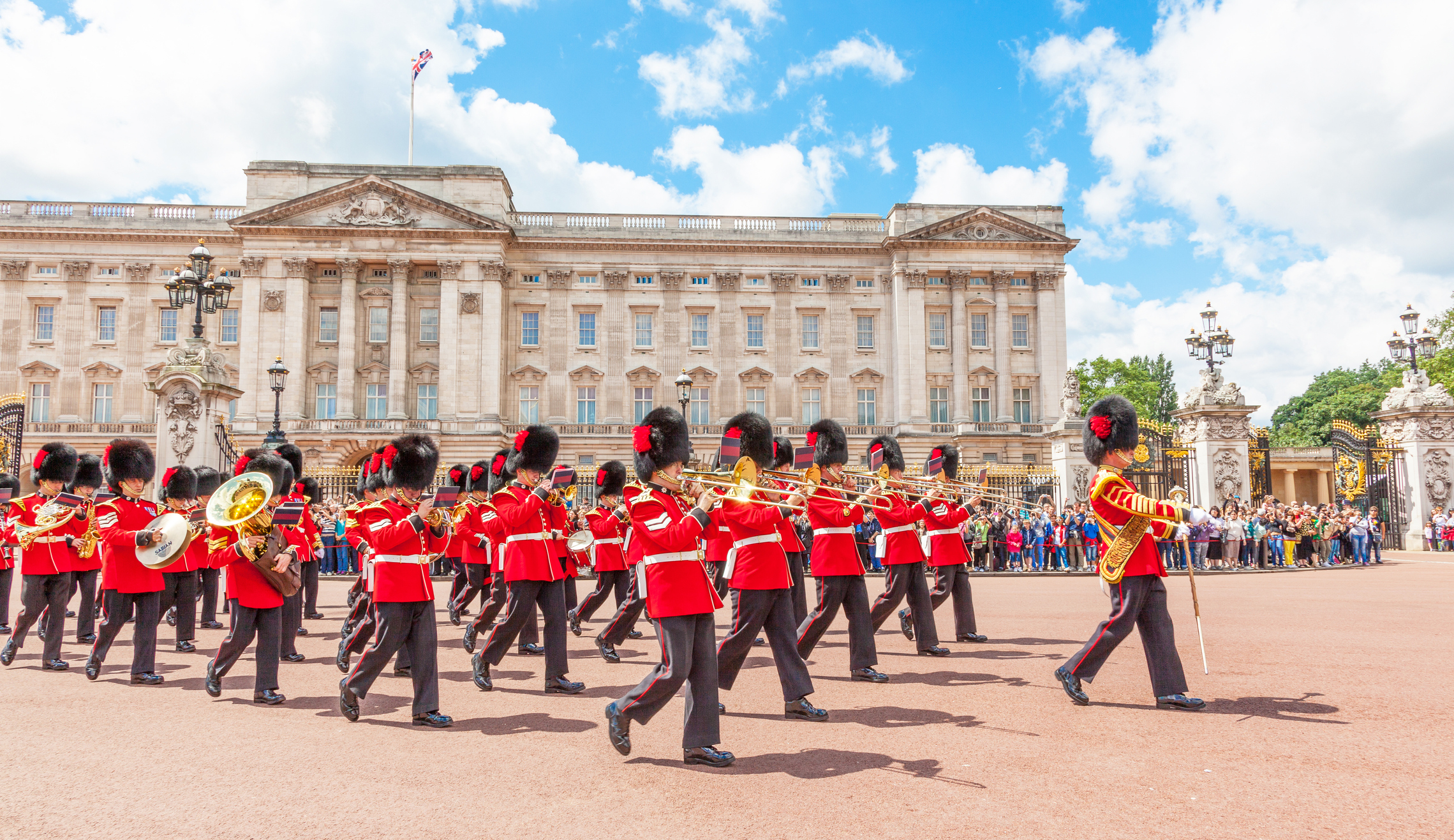 Buckingham Palace and the changing of the guard