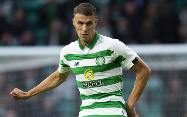 Jozo Simunovic in action for Celtic