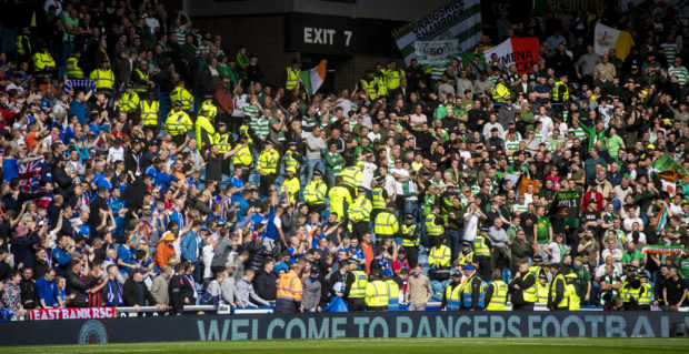 The Old Firm divide at Ibrox last Sunday during the first Premiership clash of the season