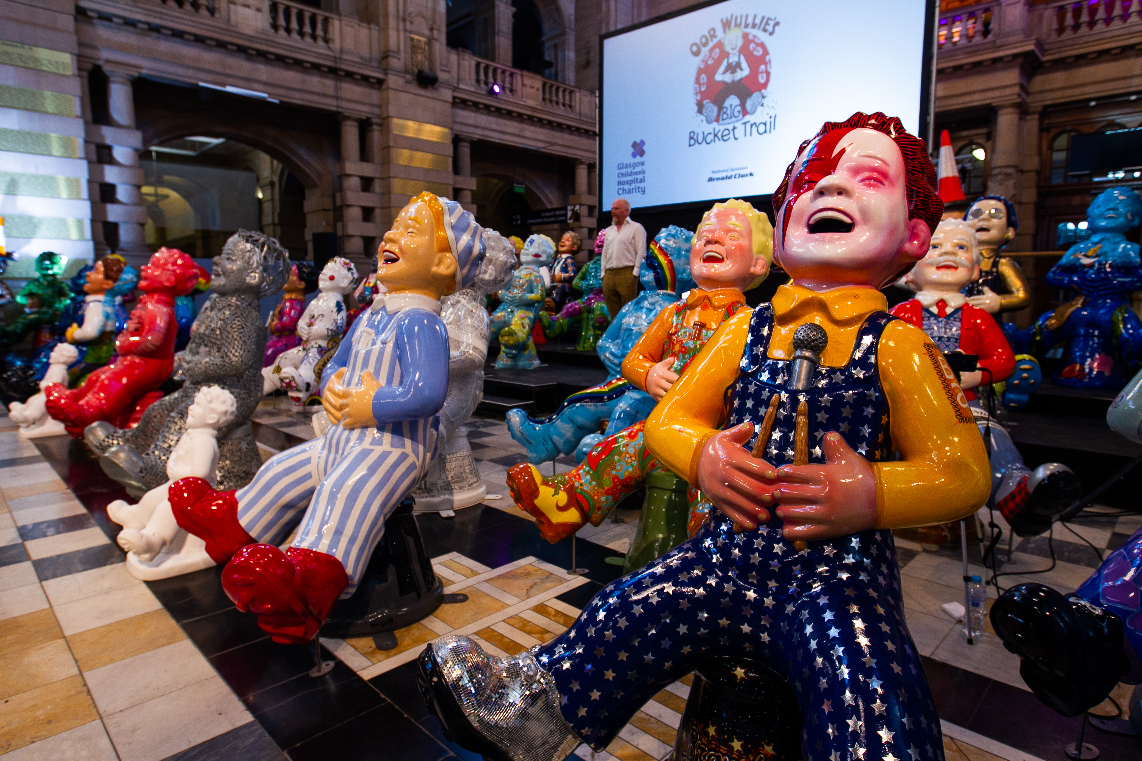 The Oor Wullie Bucket Trail auction at the Kelvingrove Art Gallery in Glasgow.