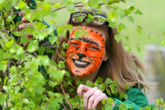 Christina Owen, a teacher at Forfar Academy at a fun day at Murton Farm, a sprawling nature reserve outside Forfar