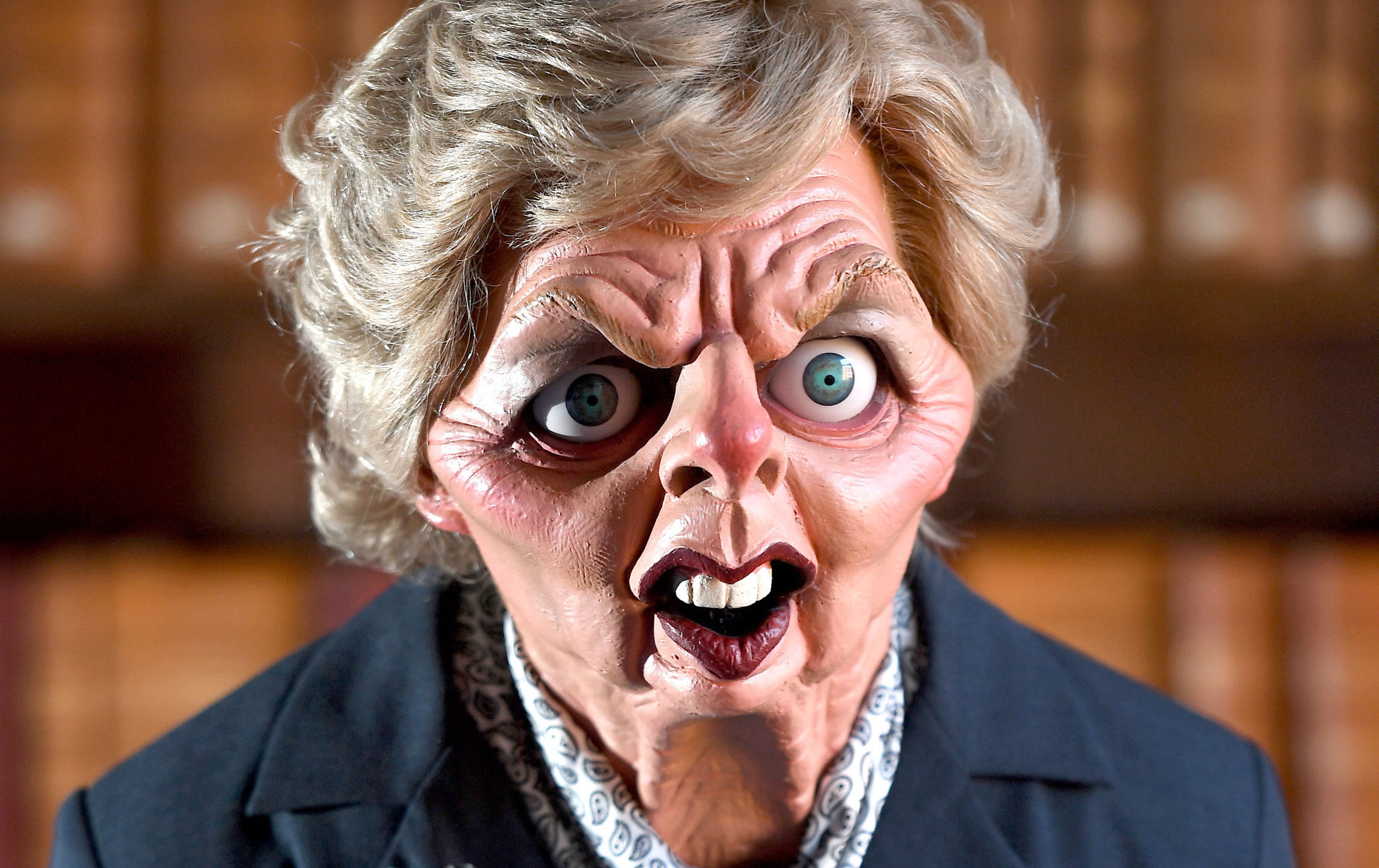 A Margaret Thatcher Spitting Image puppet