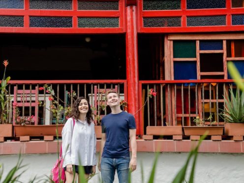 Steve (r), originally from Coatbridge and his wife, Marcela (l), have made their home in Colombia for the past three years. They're encouraging others to visit through their tour company, Other Way Round.