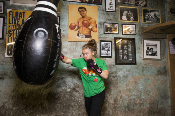 Boxer Cassidy Todd from Glasgow while on holiday in New York paid for a training session at the world famous Gleesons Gym, after the session she was invited to move there and be trained full time.