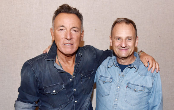 Bruce Springsteen with Mark Radcliffe from BBC Radio 6 Music