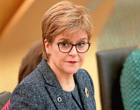 First Minister Nicola Sturgeon.