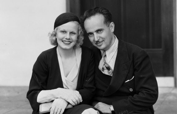 Jean Harlow with her second husband Paul Bern