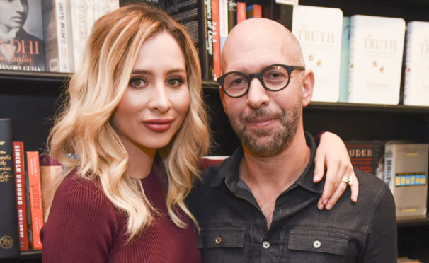 Neil Strauss with Ingrid De La O at a book signing in West Hollywood in 2015