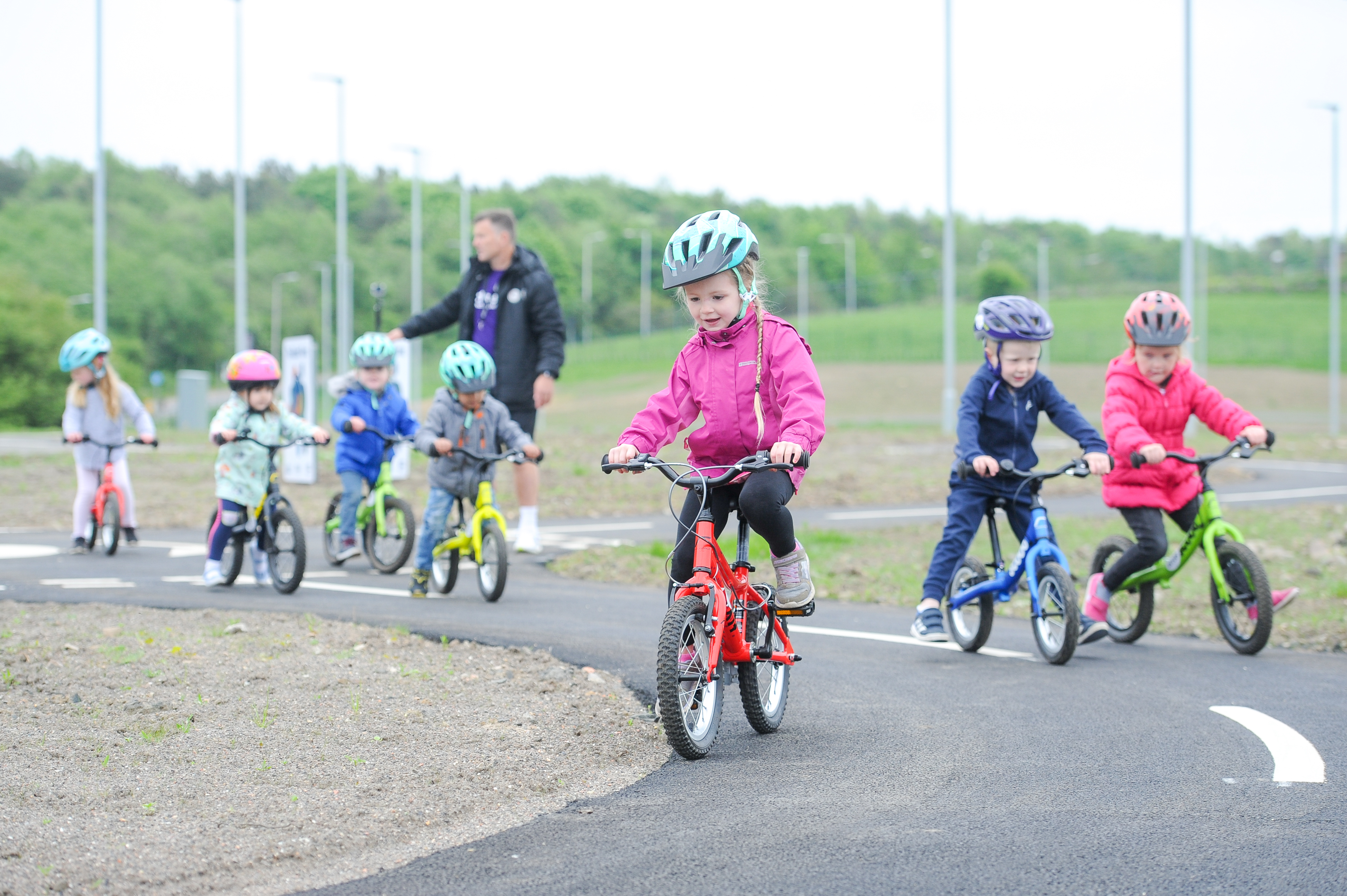 Children learn to ride at the Fife Cycle Park in Lochgelly