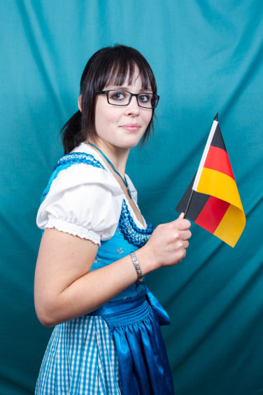 Flying the flag for Germany was Annika Gibis