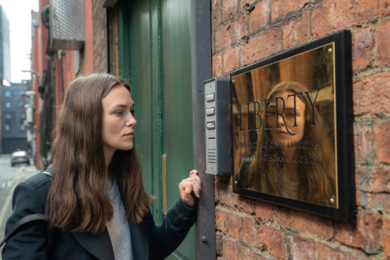 Keira Knightley as Katharine Gun in Official Secrets