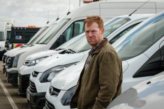 Kris Hitchen as struggling Ricky Turner, a delivery driver for an Amazon-style company