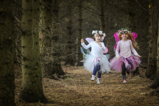 Little fairies at Brechin Castle.