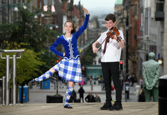 Wire agency launch of National MOD at Buchanan street Glasgow.