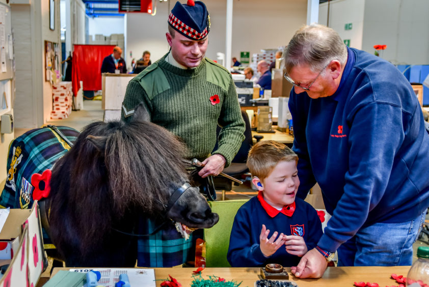 Royal Blind pupils visit Lady Haig's Poppy Factory