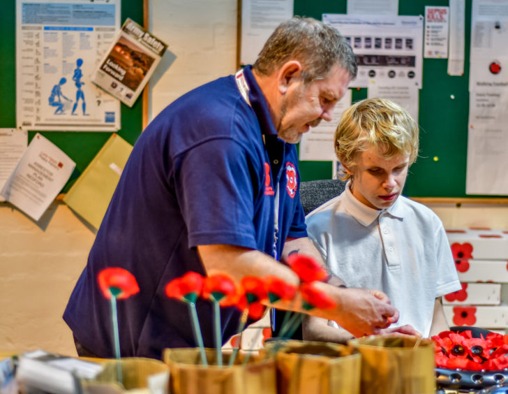 Royal Blind pupils visit Lady Haig's Poppy Factory