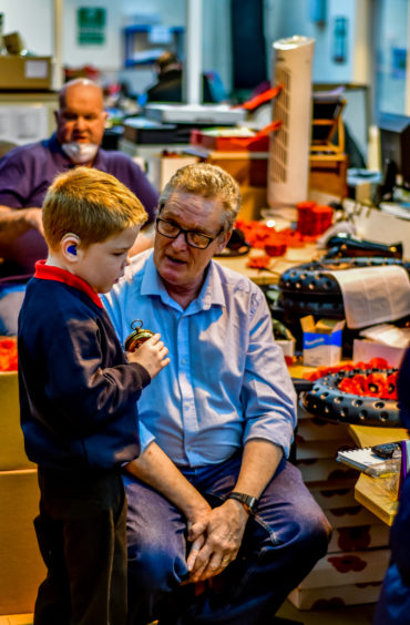 Royal Blind pupils visit Lady Haig's Poppy Factory