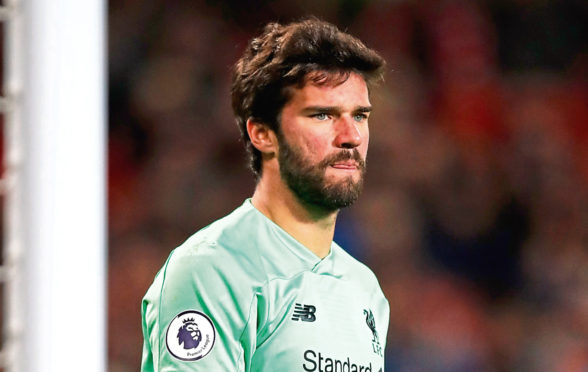 Liverpool goalkeeper Alisson