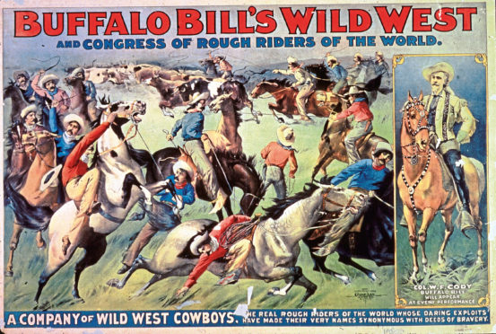 1899:  American guide, army scout and showman William Frederick Cody (1846 - 1917), nicknamed Buffalo Bill, plays the part of himself in a melodrama by novelist Ned Buntline.