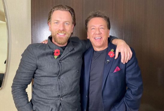 Ewan McGregor with Ross in LA last week