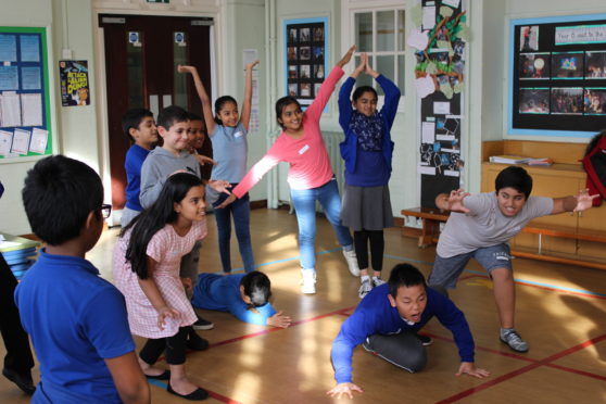 Pupils participate in the Disney in Schools programme.