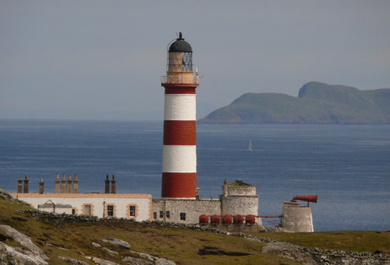 Eilean Glas lighthouse in the outer Hebrides